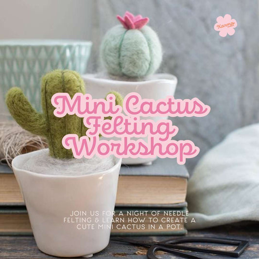 Mini Cactus Felting